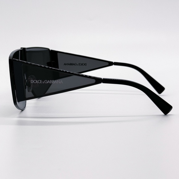 NEW DOLCE&GABBANA DG2305 01/87 OVERSIZED BLACK WOMEN SUNGLASSES DOLCE&GABBANA - Picture 6 of 10
